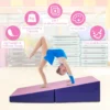 Opvouwbare wigvormige sportmat met draaggreep zachte vloermat met scheurvaste hoes gymnastiekmat voor kinderspelen 5