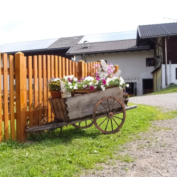 Ouderwets wagenwiel set van 2 houten wiel met stalen velg decoratief tuin wagenwiel autowiel 76 x 76 x 3,5cm bruin 6