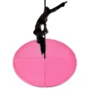 Paalmat dansmat gymnastiek beschermmat met klittenband pvc mat afneembaar Ф150 x 5 cm roze 3