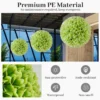 Pak van 2 kunst buxus bollen 28 cm tuinbol voor binnen of buiten om op te hangen of te staan voor tuin veranda huis bruiloft groen 6
