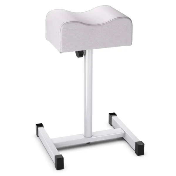 Pedicure kruk beensteun in hoogte verstelbaar van 45 65 cm voetenbank voor nagelverzorging in salons spa wit 3