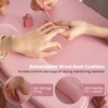 Professionele manicuretafel met 2 kasten 3 lades nagelstudio met polssteun metalen poten voor schoonheidssalon spa roze 6
