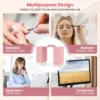 Professionele manicuretafel met 2 kasten 3 lades nagelstudio met polssteun metalen poten voor schoonheidssalon spa roze 7