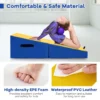 Schuine gymnastiekmat opvouwbare rechthoekige gymnastiekmat met epe schuim en antislip pvc leer aerobic oefening 120 x 60 x 35 cm 5