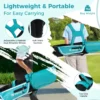 Set golfclubs voor kinderen rechtshandig golfclubset met golftas regenhoes complete golfset incl. 7/9/s ijzer 1 driver 4 hybride putter blauw 4