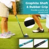 Set golfclubs voor kinderen rechtshandig golfclubset met golftas regenhoes complete golfset incl. 7/9/s ijzer 1 driver 4 hybride putter blauw 5