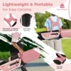 Set golfclubs voor kinderen rechtshandig golfclubset met golftas regenhoes complete golfset incl. 7/9/s ijzer 1 driver 4 hybride putter roze 4