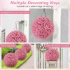 Set van 2 kunstmatige vormsnoeiballen 44 cm decoratieve ballen met 7 lagen bladeren tuinbol voor binnen en buiten uv bescherming 5