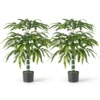 Set van 2 kunstplanten 100 cm kunstboom met pot stammen en verstelbare takken kunstplant voor thuis kantoor bamboedecoratie 1