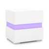 Set van 2 nachtkastjes met led 2 op afstand bedienbare verlichte nachtkastjes 22 standen 5 helderheidsniveaus 45x35x45cm wit 3