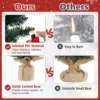 Set van 3 voorverlichte kunstkerstbomen 90+120+150 cm fijne kerstboom 415 groene takken 230 warmwitte led lampjes hessian basis 7