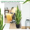Snake kunstplant met stevige pot nep agave kunstplant voor thuis & kantoor 90cm geel 6