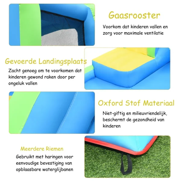 Springkasteel opblaasbare glijbaan spelen zwembad waterpark met glijbaan 478 x 365 x 242 cm 5