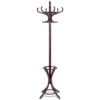 Staande kapstok hout 12 haken home hoed jas hanger boom 12 met paraplu houder kapstok bruin 2