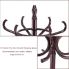 Staande kapstok hout 12 haken home hoed jas hanger boom 12 met paraplu houder kapstok bruin 6