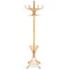 Staande kapstok hout 12 haken home hoed jas hanger boom 12 met paraplu houder kapstok nature 2