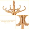 Staande kapstok hout 12 haken home hoed jas hanger boom 12 met paraplu houder kapstok nature 7