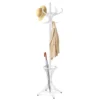 Staande kapstok hout 12 haken home hoed jas hanger boom 12 met paraplu houder kapstok wit 2