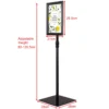 Stabiele informatiestandaard presentatie standaard reclamestandaard a4 posterstandaard met poster frame en bord zwart 5