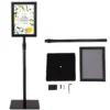 Stabiele informatiestandaard presentatie standaard reclamestandaard a4 posterstandaard met poster frame en bord zwart 7