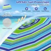 Strandparaplu met verankerende parasol marktparaplu tuinparaplu kantelbaar voor buiten blauw + groen 3