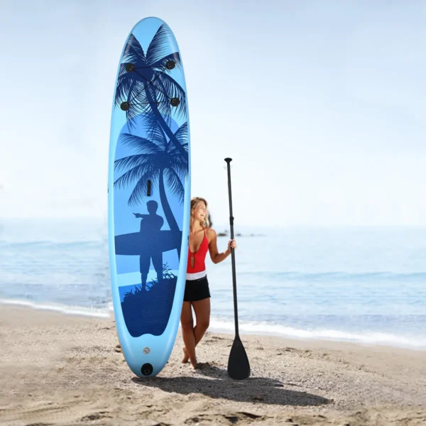Sup board opblaasbaar stand up board paddle board blauw l 3