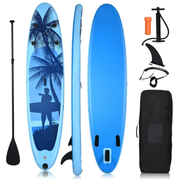 Sup board opblaasbaar stand up board paddle board blauw l 5