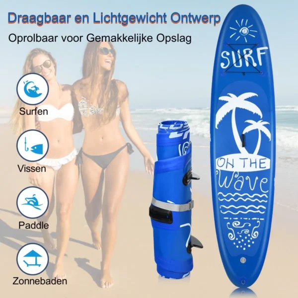 Sup board opblaasbaar stand up board paddle board navy l 6