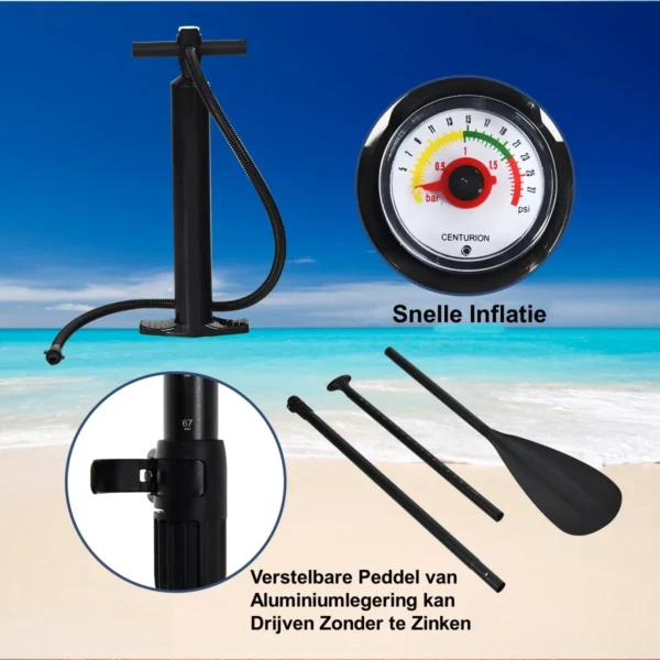 Sup board opblaasbaar stand up board paddle board navy l 7