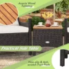 Terrasmeubelset tuinmeubelset buiten rotan meubelset met koffietafel wit 6