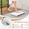 Toiletmat van hips hout design badmat bestand tegen een belasting tot 150 kg antislip badmat waterdichte saunamat/binnen/buiten wit 4