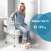 Toiletsteunframe voor senioren en gehandicapten wc steun met handgreep 6 voudig in hoogte verstelbaar met antislip voeten 4