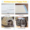 Trainingsmat voor honden lekvrij 5 laags design puppy onderlegger hygiënische onderleggers wegwerppads pipi pads (150 stuks) 5