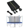 Trampoline veiligheidsnet vervanging beschermende netten met dubbel gekoppelde rits & beschermende gespen diameter 305 cm 1