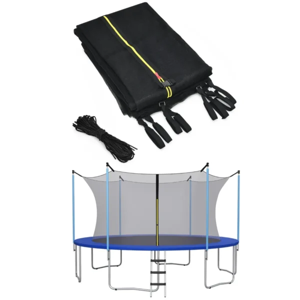 Trampoline veiligheidsnet vervanging beschermende netten met dubbel gekoppelde rits & beschermende gespen diameter 305 cm 1