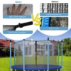 Trampoline veiligheidsnet vervanging beschermende netten met dubbel gekoppelde rits & beschermende gespen diameter 427 cm 7