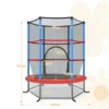 Trampoline voor kinderen kleuter trampoline met veilige bescherming net en spring pad binnen en buiten recreatieve trampoline blauw 2