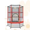 Trampoline voor kinderen kleuter trampoline met veilige bescherming net en spring pad binnen en buiten recreatieve trampoline rood 2