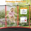 Trampoline voor kinderen kleuter trampoline met veilige bescherming net en spring pad binnen en buiten recreatieve trampoline rood 6