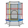 Trampoline voor kinderen kleuter trampoline met veilige bescherming net en spring pad binnen en buiten recreatieve trampoline veelkleurig 1