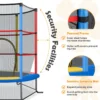 Trampoline voor kinderen kleuter trampoline met veilige bescherming net en spring pad binnen en buiten recreatieve trampoline veelkleurig 3