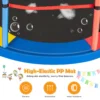 Trampoline voor kinderen kleuter trampoline met veilige bescherming net en spring pad binnen en buiten recreatieve trampoline veelkleurig 4