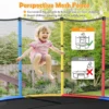 Trampoline voor kinderen kleuter trampoline met veilige bescherming net en spring pad binnen en buiten recreatieve trampoline veelkleurig 6