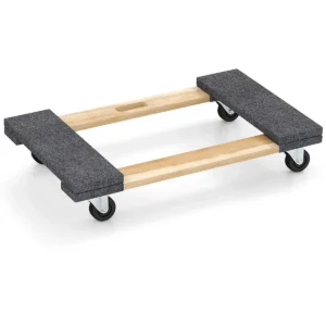 Transportstep 77 x 47 cm tot 450 kg transportwagen met 4 universele wielen meubeltransportwagen met handgreep voor leveringen 1