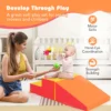 Trap en glijbaan voor baby's en peuters zachte speelset voor kinderen zachte schuimblokken voor actief binnenshuis spelen 6