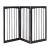 Traphekje opvouwbaar honden kinderen barrier deur veiligheidspoort 160 x 1,2 x 76 cm bruin 3