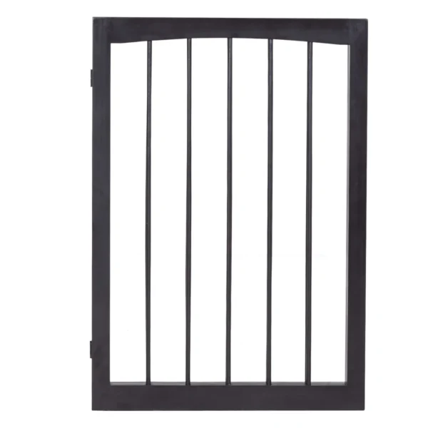 Traphekje opvouwbaar honden kinderen barrier deur veiligheidspoort 160 x 1,2 x 76 cm bruin 5