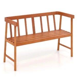 Tuinbank acaciahout zitbank tot 360 kg belastbaar terrasbank 2 zits houten bank parkeerbank voor terras balkon tuin 110 x 46 x 72 cm 1