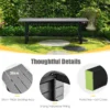 Tuinbank weerbestendig 2 zitsbank all weather parkbank van hdpe terrasbank zonder rugleuning voor tuin park balkon (grijs) 5