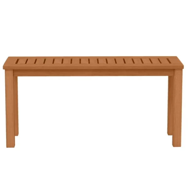 Tuinbank weerbestendig 2 zitsbank zonder rugleuning houten bank tot 150 kg parkbank van massief hout krukbank buiten 100 x 30 x 47 cm 2